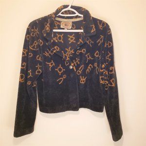 Vintage Teddy Fleece cropped Jacket